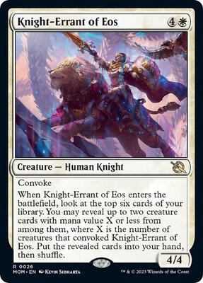 Knight-Errant of Eos card from March of the Machine