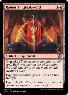 Ramosian Greatsword card from March of the Machine