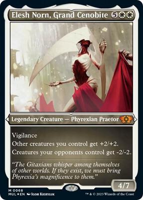 Elesh Norn, Grand Cenobite (Foil Etched) card from March of the Machine: Multiverse Legends