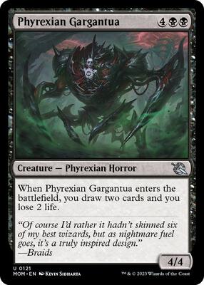 Phyrexian Gargantua card from March of the Machine