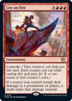 City on Fire card from March of the Machine
