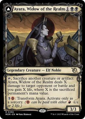 Ayara, Widow of the Realm (Showcase) card from March of the Machine
