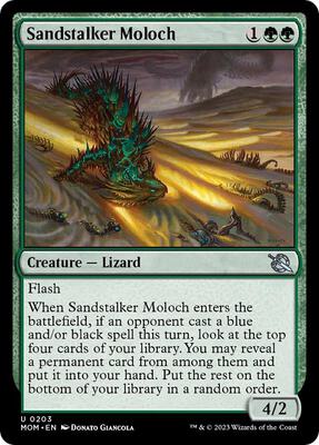 Sandstalker Moloch card from March of the Machine
