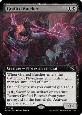 Grafted Butcher (Extended Art) card from March of the Machine
