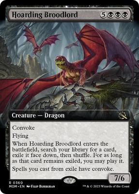 Hoarding Broodlord (Extended Art) card from March of the Machine
