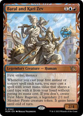 Baral and Kari Zev (Showcase) card from March of the Machine