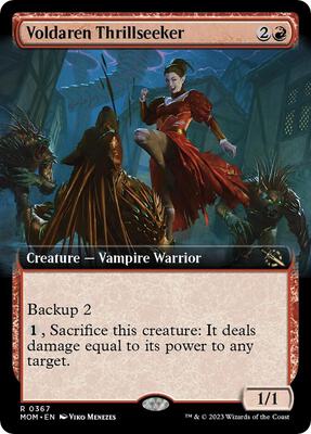 Voldaren Thrillseeker (Extended Art) card from March of the Machine