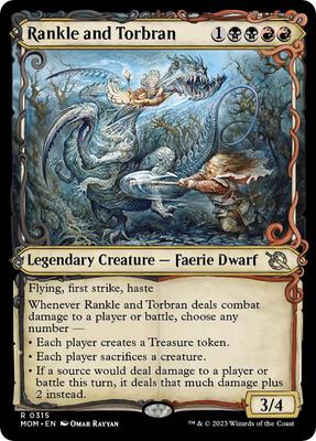 Rankle and Torbran (Showcase) card from March of the Machine