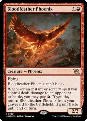 Bloodfeather Phoenix card from March of the Machine