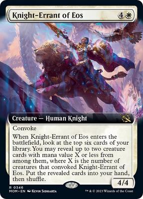 Knight-Errant of Eos (Extended Art) card from March of the Machine