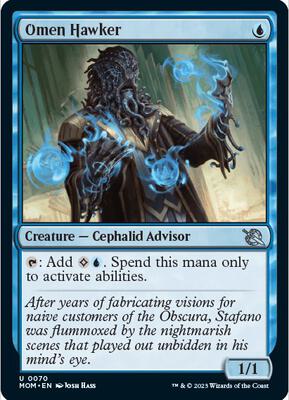 Omen Hawker card from March of the Machine