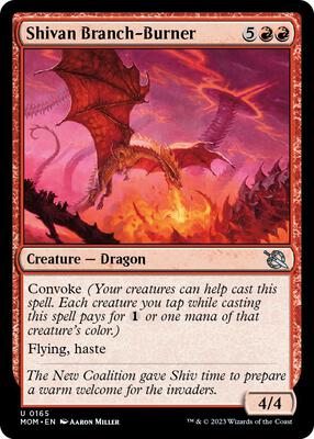 Shivan Branch-Burner card from March of the Machine