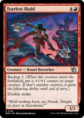 Fearless Skald card from March of the Machine