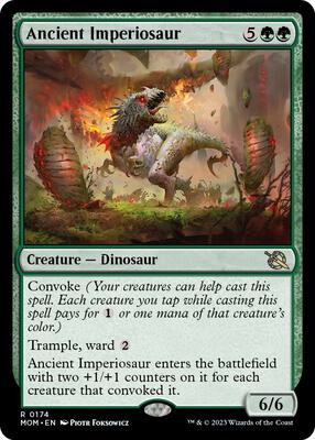 Ancient Imperiosaur card from March of the Machine