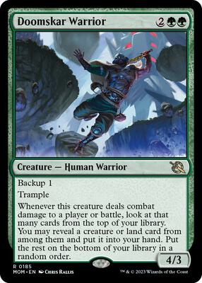 Doomskar Warrior card from March of the Machine