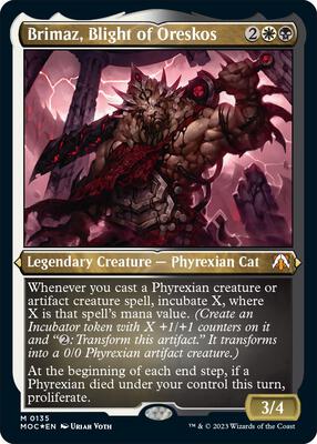 Brimaz, Blight of Oreskos (Display Commander) - Thick Stock card from Commander: March of the Machine