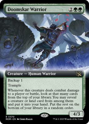 Doomskar Warrior (Extended Art) card from March of the Machine