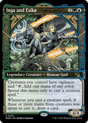 Inga and Esika (Showcase) card from March of the Machine