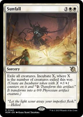 Sunfall card from March of the Machine