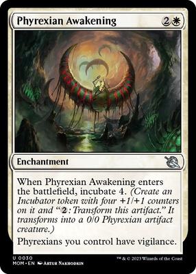 Phyrexian Awakening card from March of the Machine