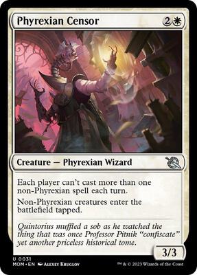Phyrexian Censor card from March of the Machine