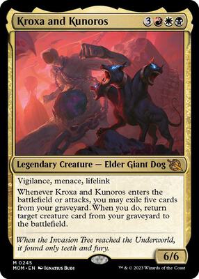 Kroxa and Kunoros card from March of the Machine