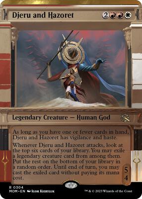 Djeru and Hazoret (Showcase) card from March of the Machine