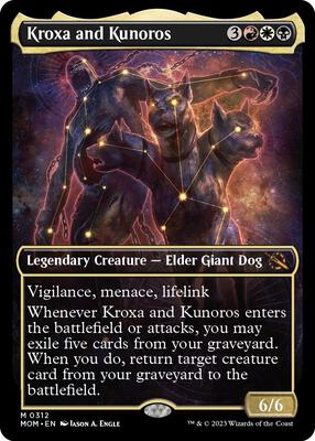 Kroxa and Kunoros (Showcase) card from March of the Machine