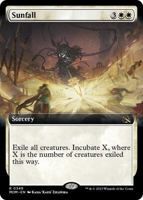 Sunfall (Extended Art) card from March of the Machine