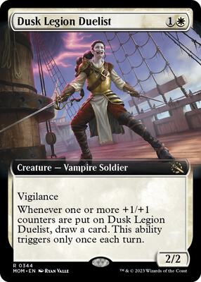 Dusk Legion Duelist (Extended Art) card from March of the Machine