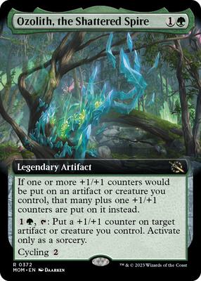 Ozolith, the Shattered Spire (Extended Art) card from March of the Machine