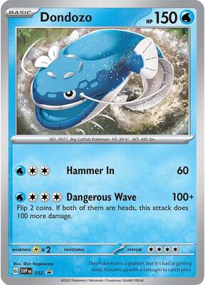 Dondozo - 012 card from SV: Scarlet & Violet Promo Cards