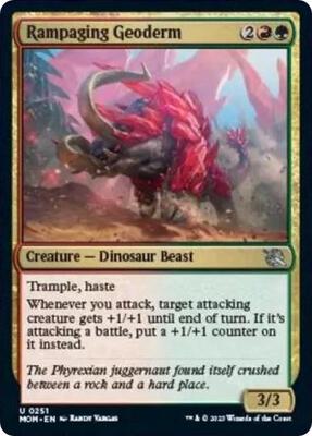 Rampaging Geoderm card from March of the Machine
