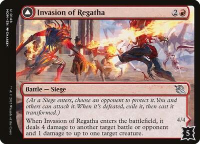 Invasion of Regatha card from March of the Machine