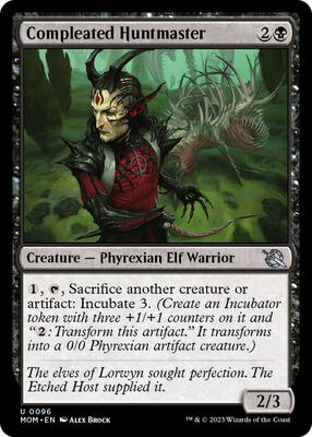 Compleated Huntmaster card from March of the Machine