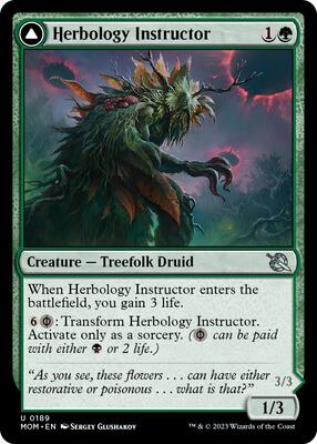 Herbology Instructor card from March of the Machine