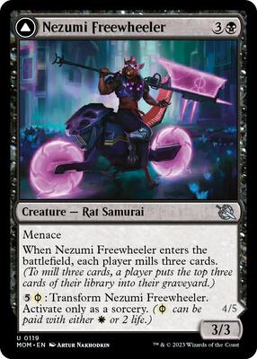 Nezumi Freewheeler card from March of the Machine