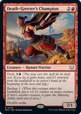 Death-Greeter's Champion card from Commander: March of the Machine