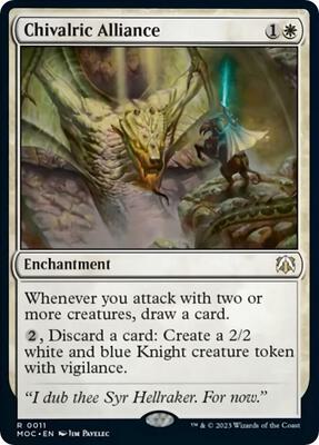Chivalric Alliance card from Commander: March of the Machine