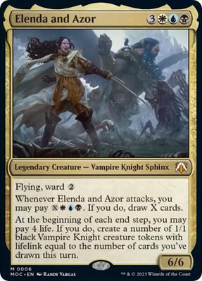 Elenda and Azor card from Commander: March of the Machine