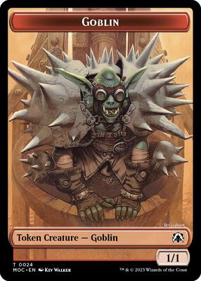 Goblin // Sliver Double-sided Token card from Commander: March of the Machine
