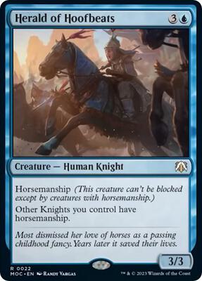 Herald of Hoofbeats card from Commander: March of the Machine