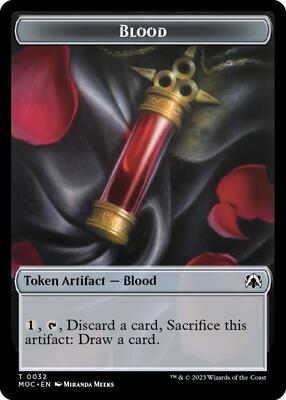 Blood // Shapeshifter Double-sided Token card from Commander: March of the Machine