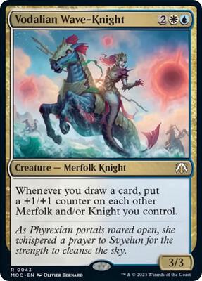 Vodalian Wave-Knight card from Commander: March of the Machine