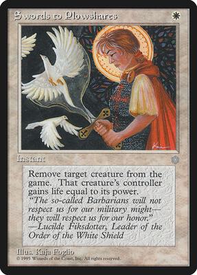 Swords to Plowshares card from Ice Age