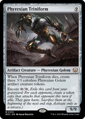 Phyrexian Triniform card from Commander: March of the Machine