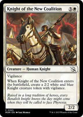 Knight of the New Coalition card from March of the Machine