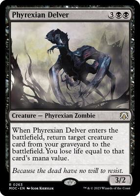 Phyrexian Delver card from Commander: March of the Machine