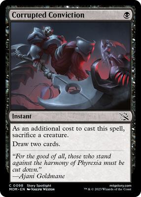 Corrupted Conviction card from March of the Machine
