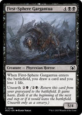 First-Sphere Gargantua card from Commander: March of the Machine